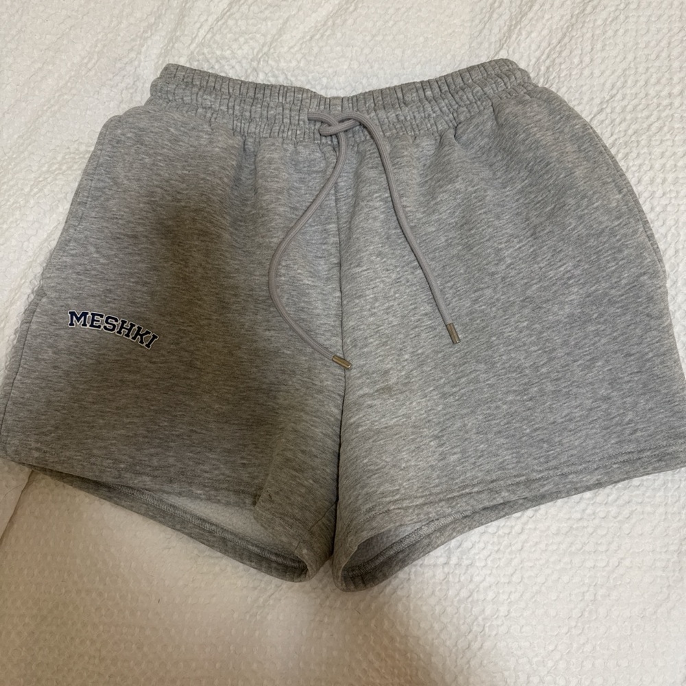 Meshki Heather Gray Casual Shorts